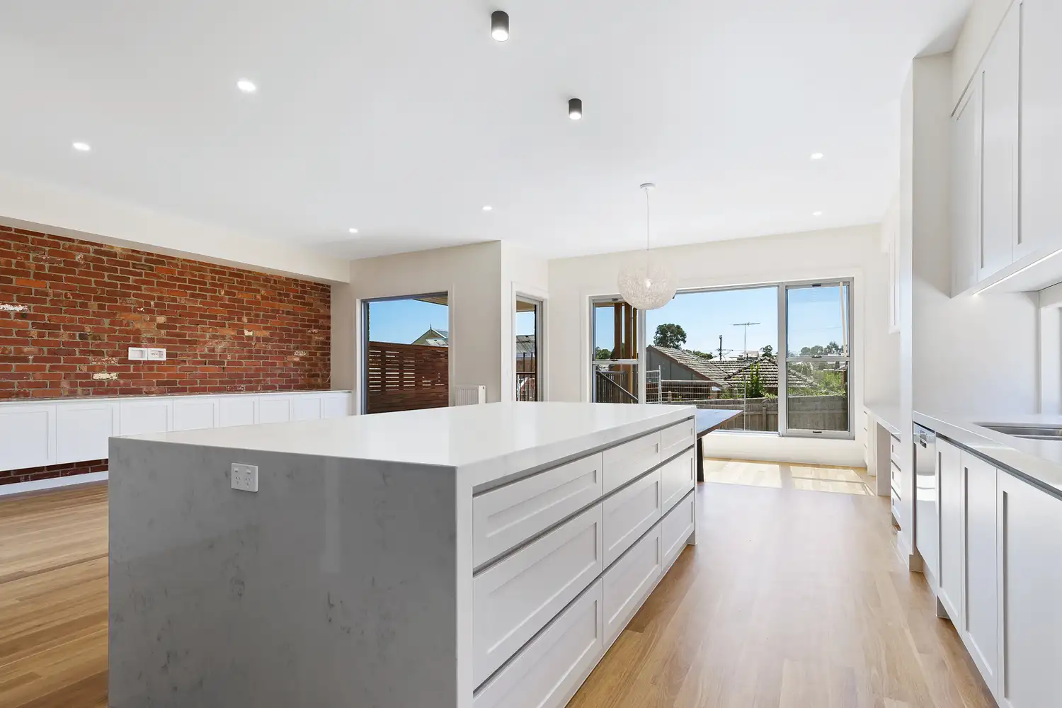 Exposed Brick Kitchen — Ellenvale Avenue