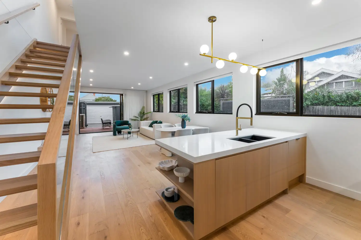 Open Plan Kitchen & Stair — Thistle Street